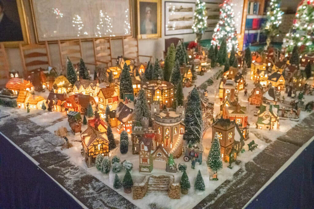 Dickensville Christmas Village at Queens County Museum in Nova Scotia