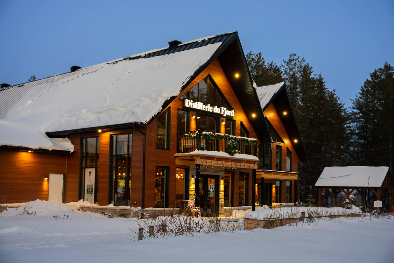 Distillerie Du Fjord in Saguenay lac saint jean in quebec canada