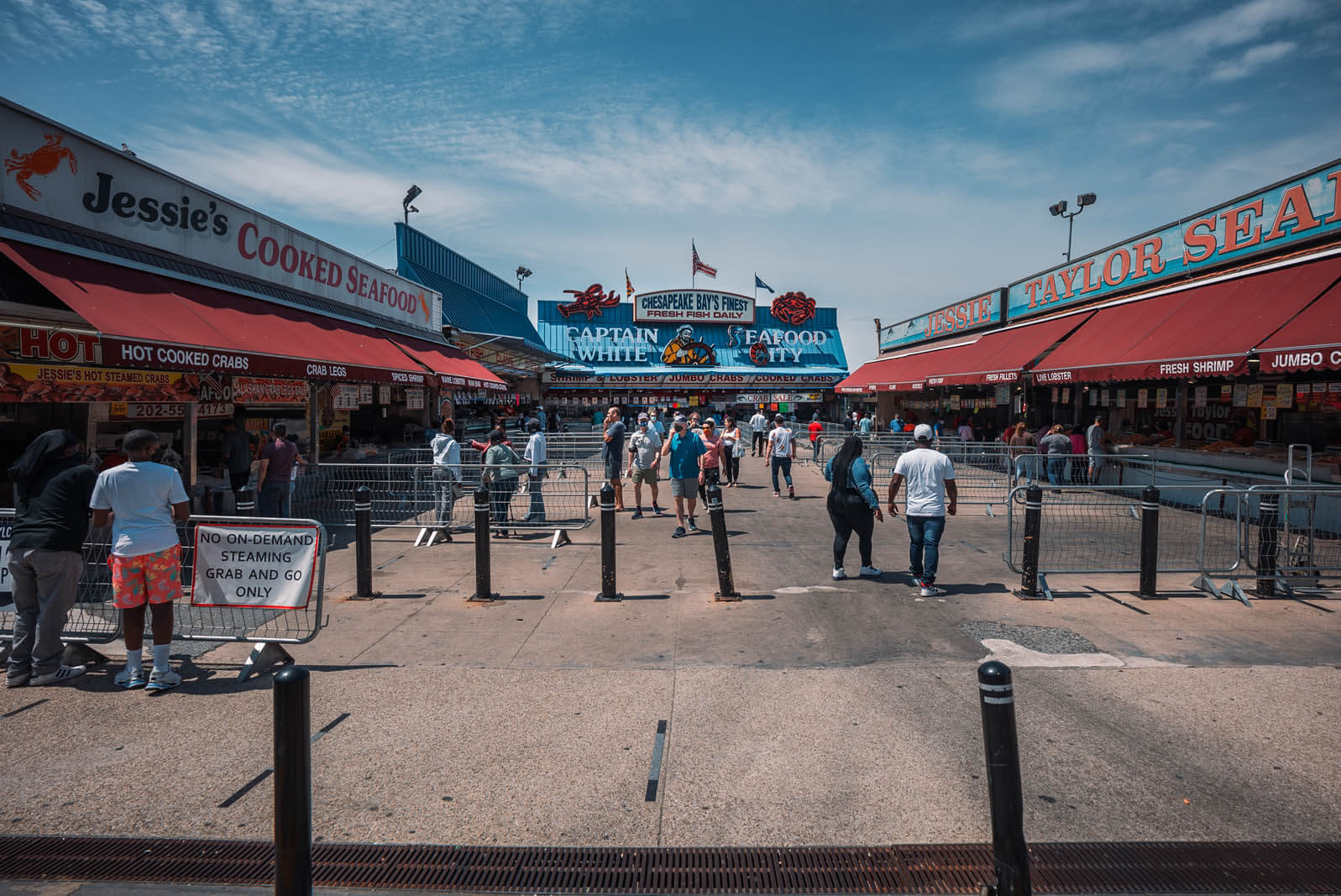 District Wharf fish market in Washington DC