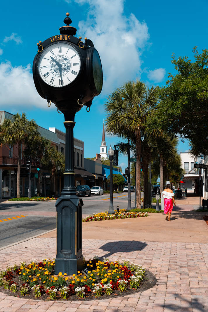 Downtown Leesburg Florida in Lake County