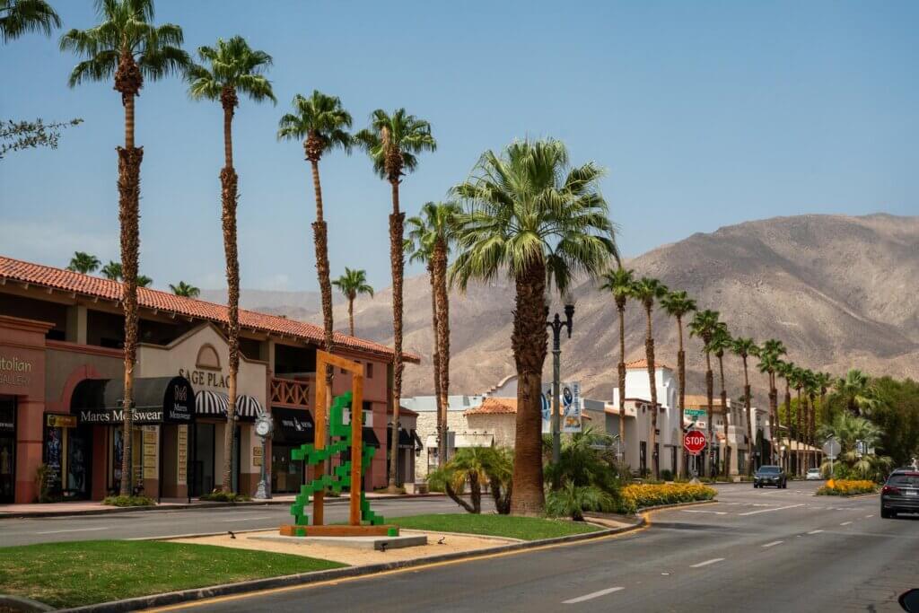 El Paseo Shopping District in Palm Desert in the Greater Palm Springs, California area