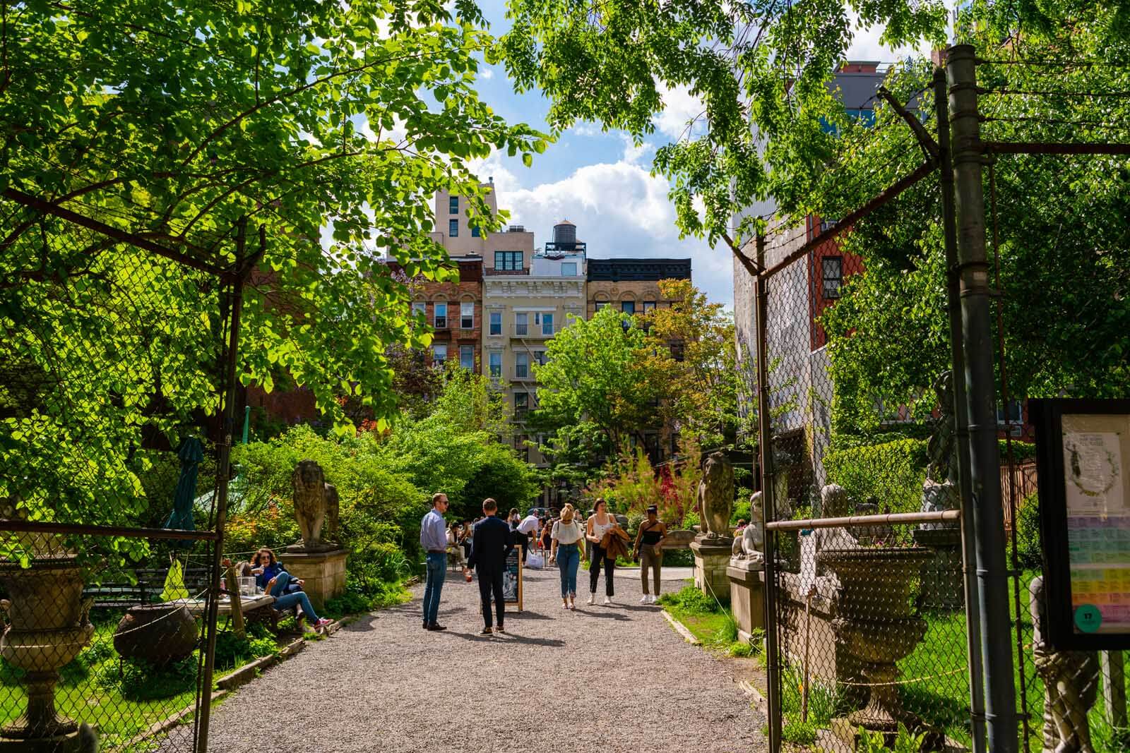 Elizabeth Street Garden in Nolita