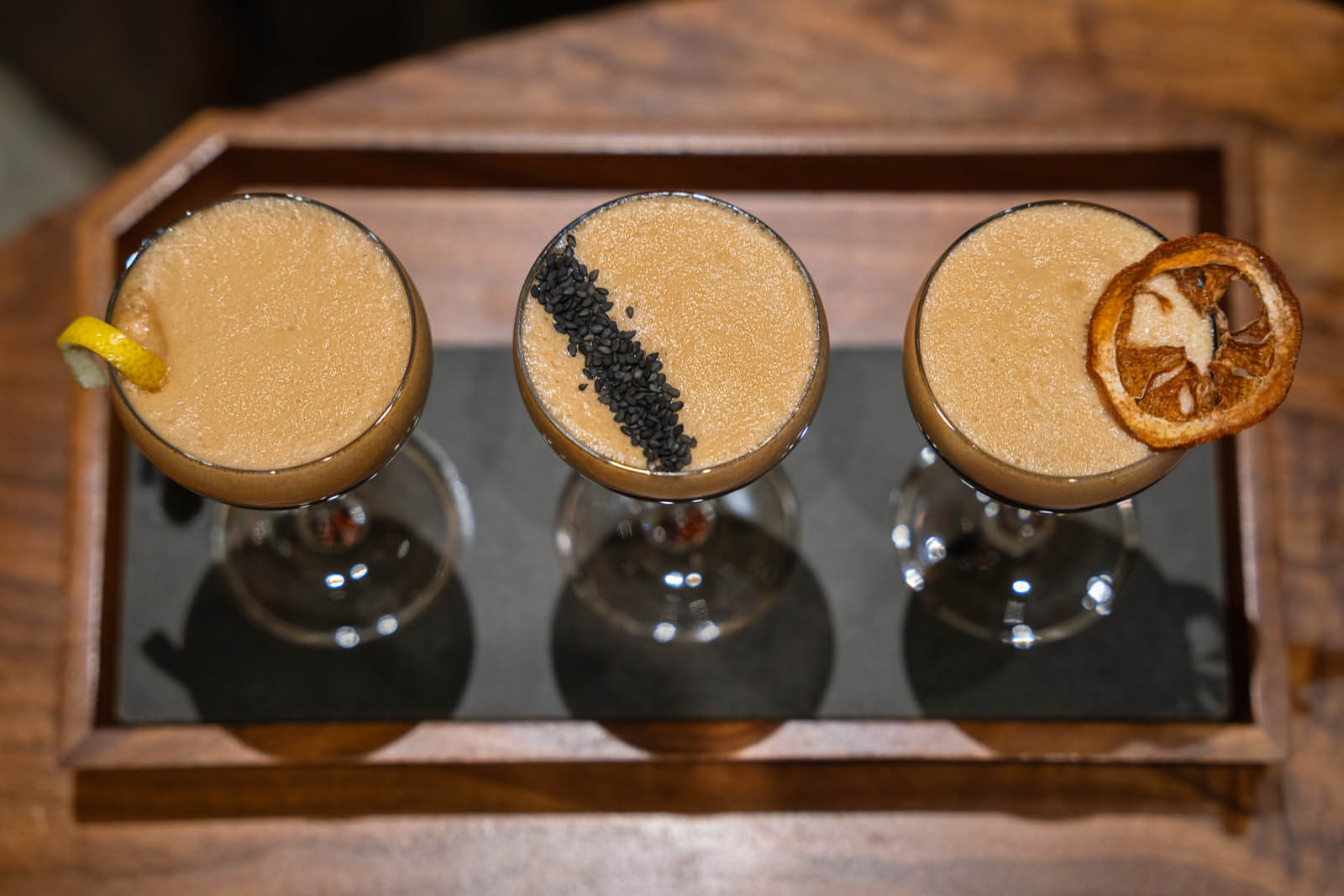 Espresso Martini flight at Starbucks Reserve Roastery in the Meatpacking District NYC