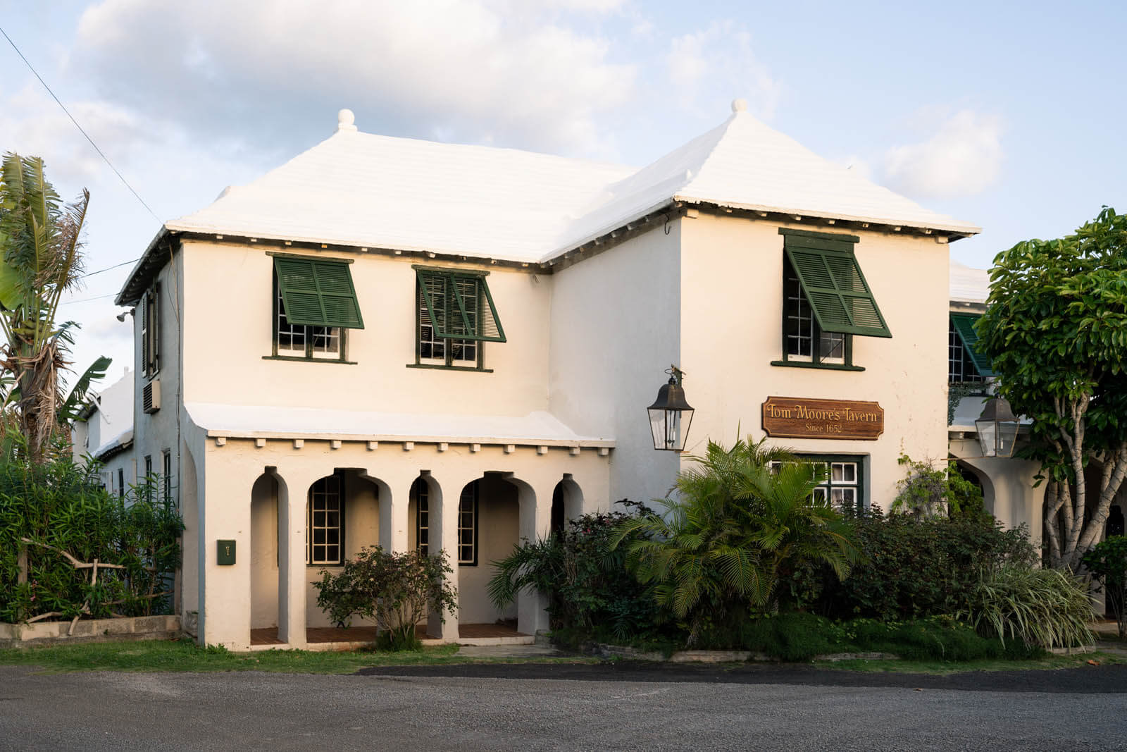 Exterior of Tom Moore's Tavern in Bermuda
