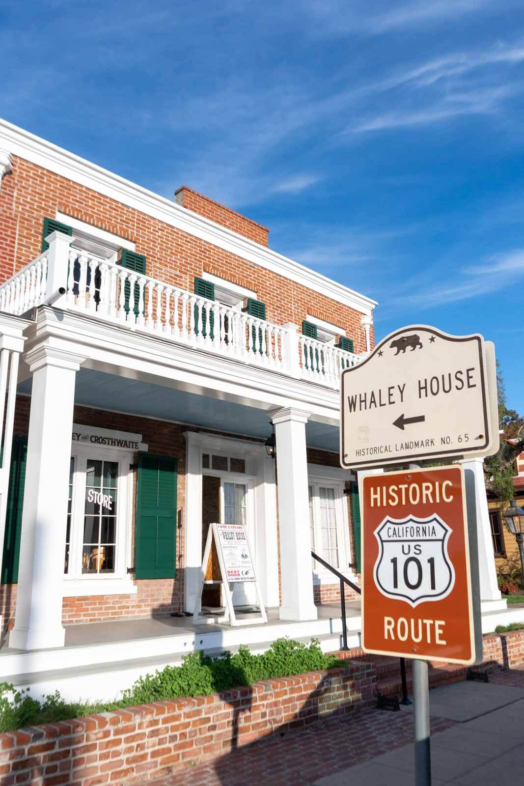 Whaley House in Old Town San Diego