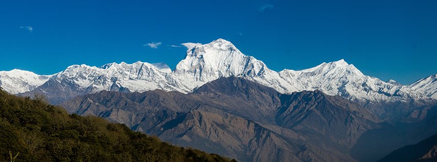 Pano of Annapurna Himalayas