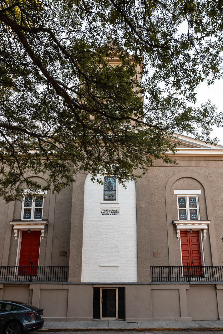 First African Baptist Church on Franklin Square in Savannah GA