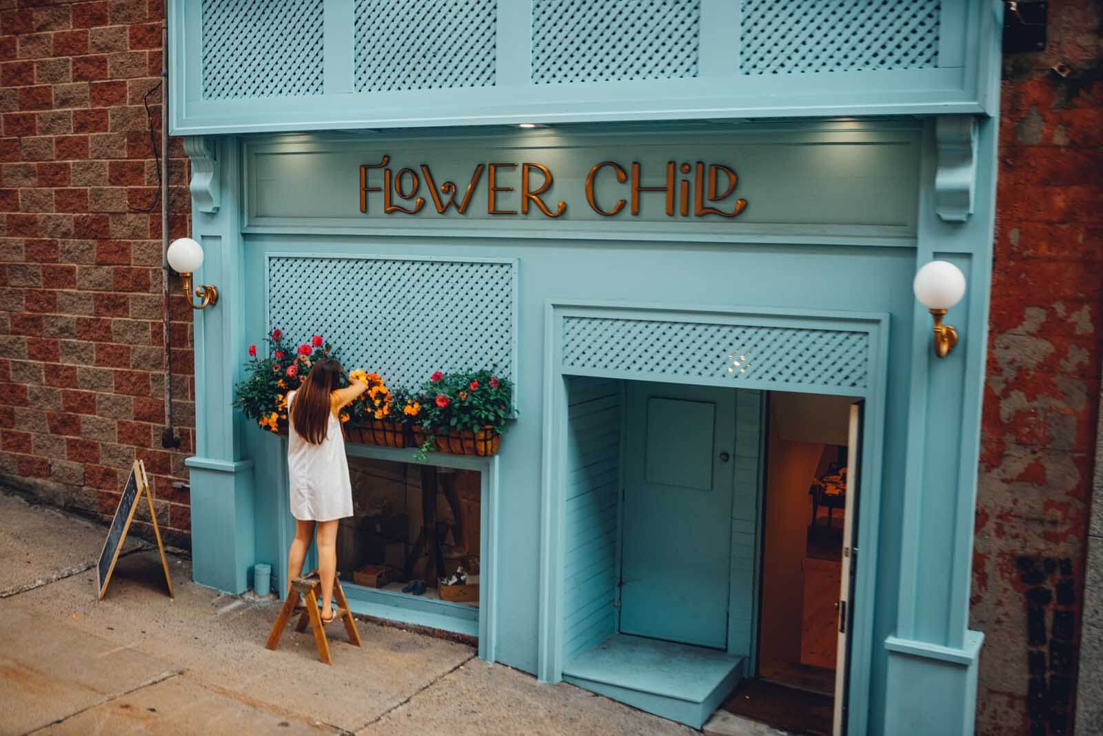 flower child in Halifax Nova Scotia