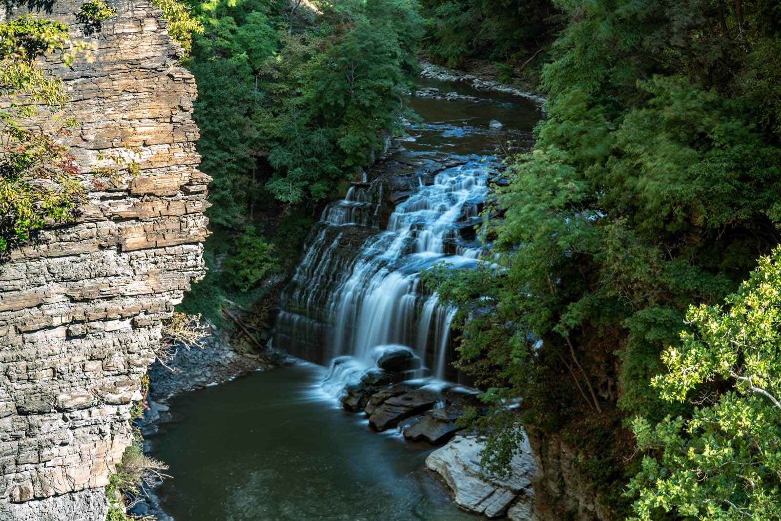 Forest Falls on Fall Creek in Ithaca New York