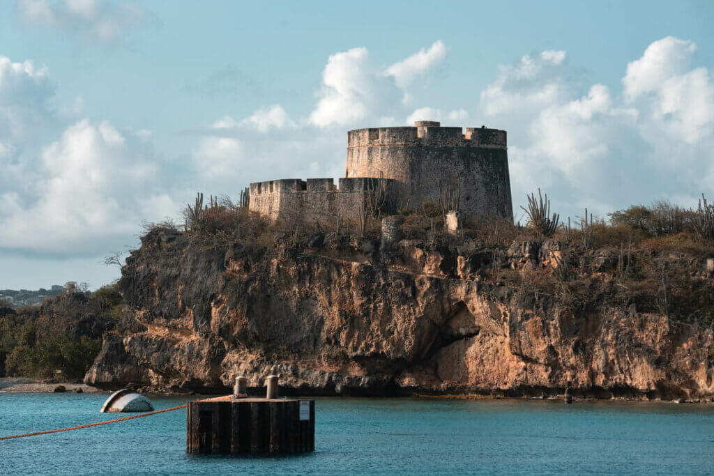 Fort Beekenburg in Caracas Bay near Tugboat Beach in Curacao