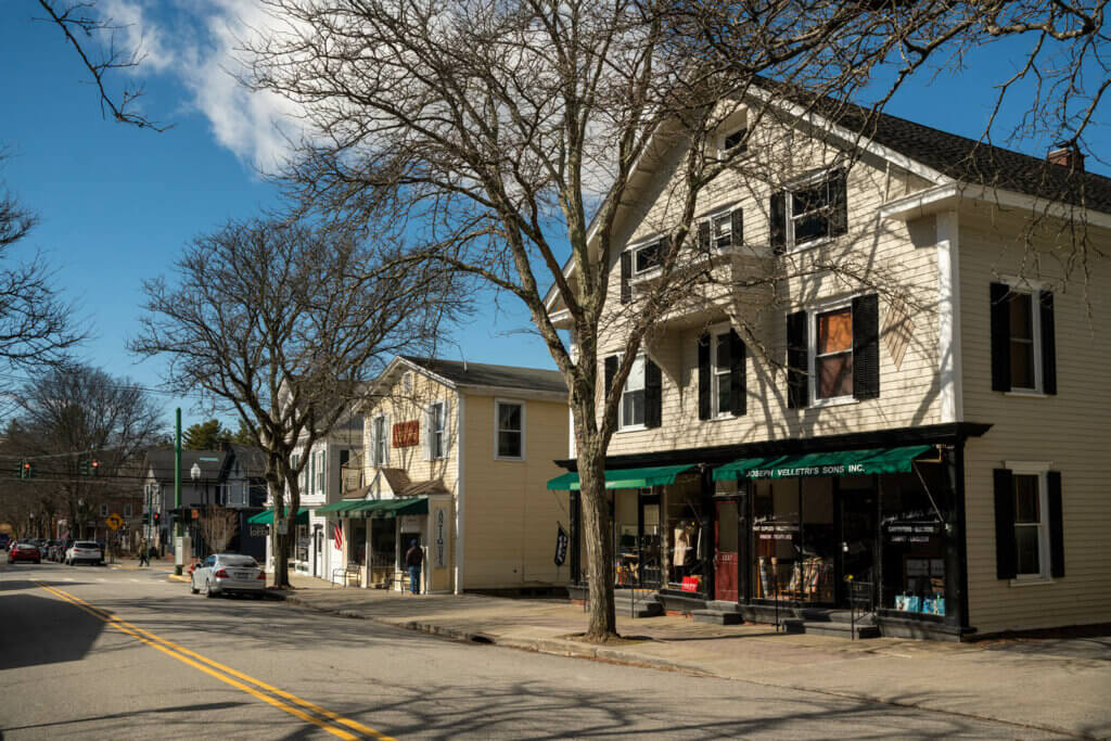 Franklin Avenue in downtown Millbrook NY in the Hudson Valley