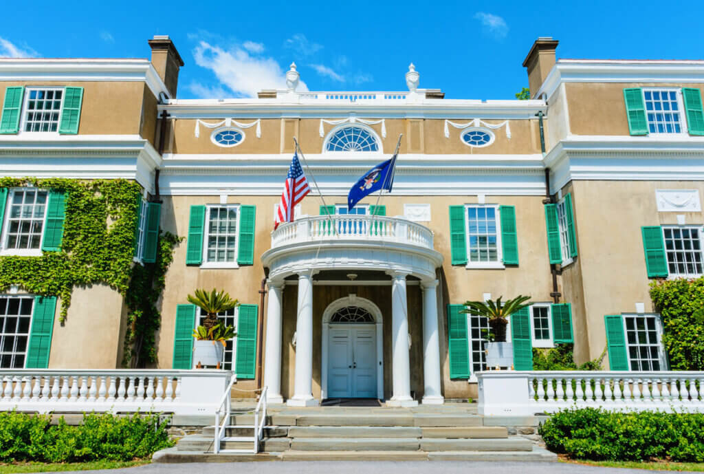 Franklin-D-Roosevelt-National-Historic-Site-in-Hyde-Park-in-the-Hudson-Valley-NY