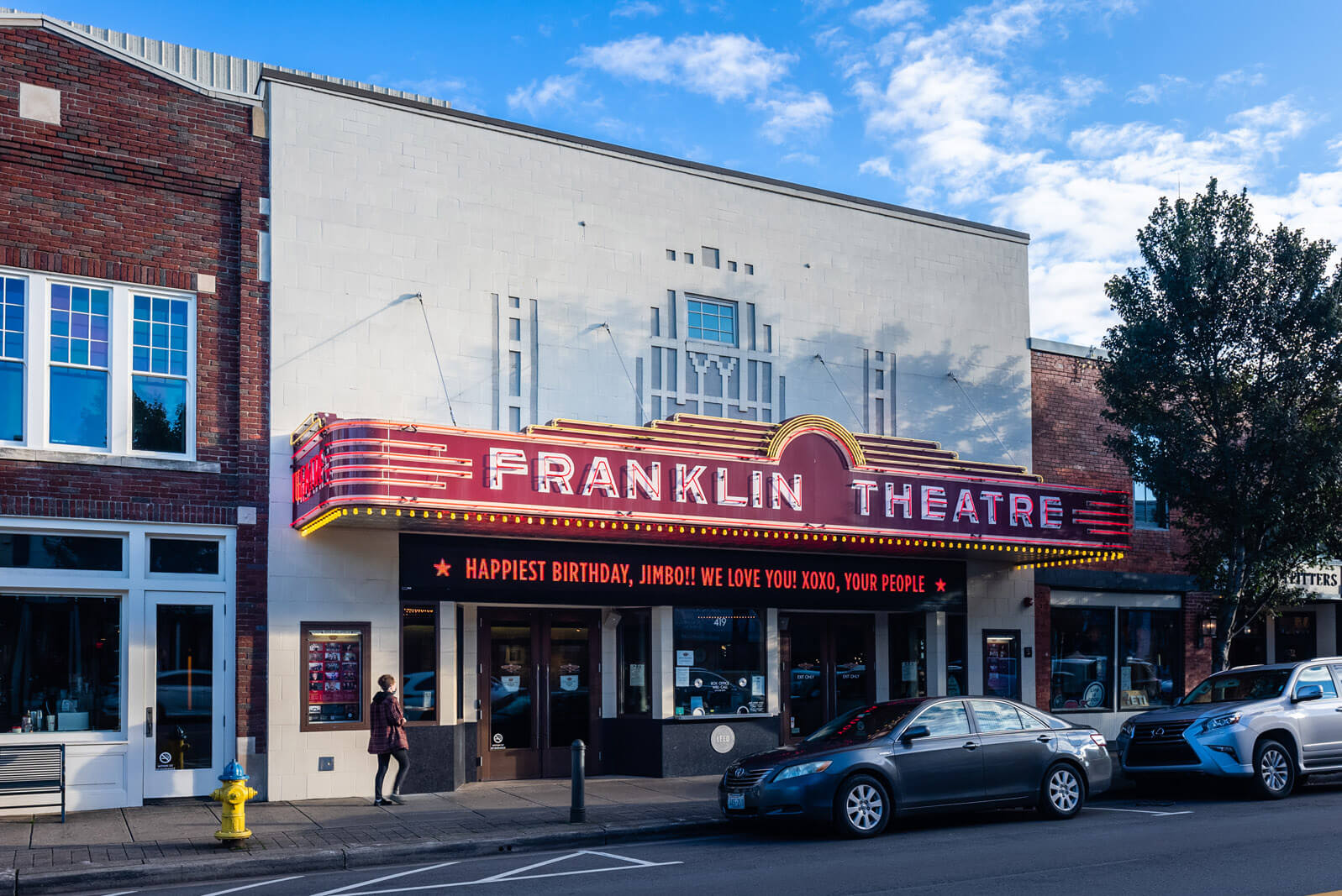 Franklin Theatre in downtown Franklin Tennessee