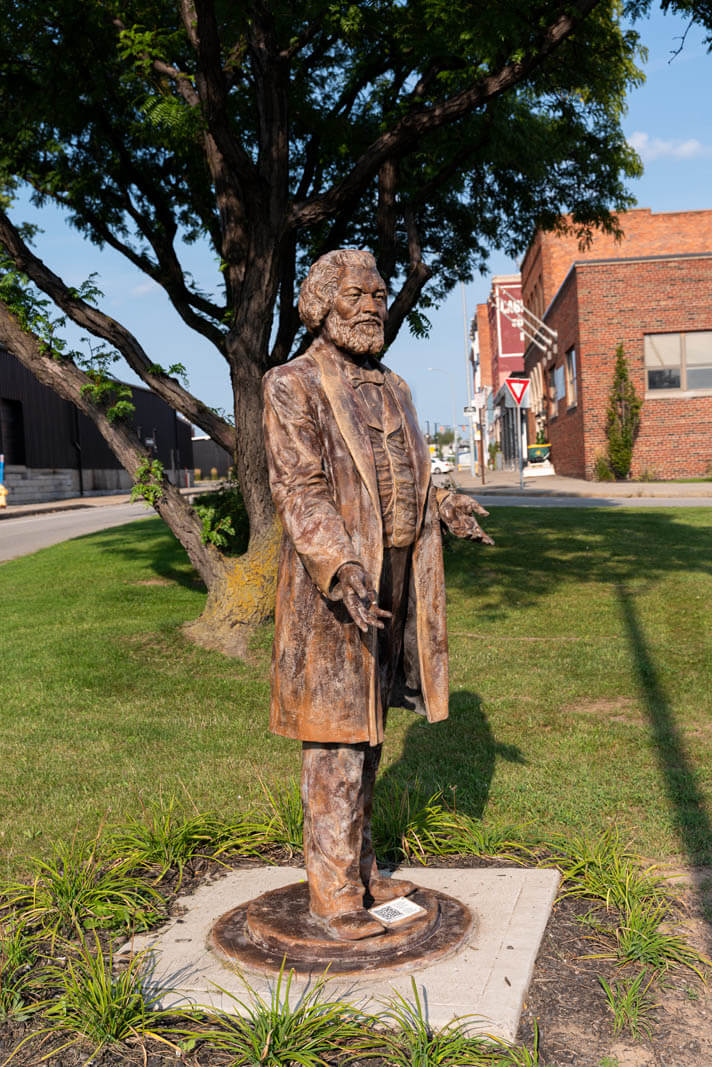 Frederick Douglass Statue in Rochester NY