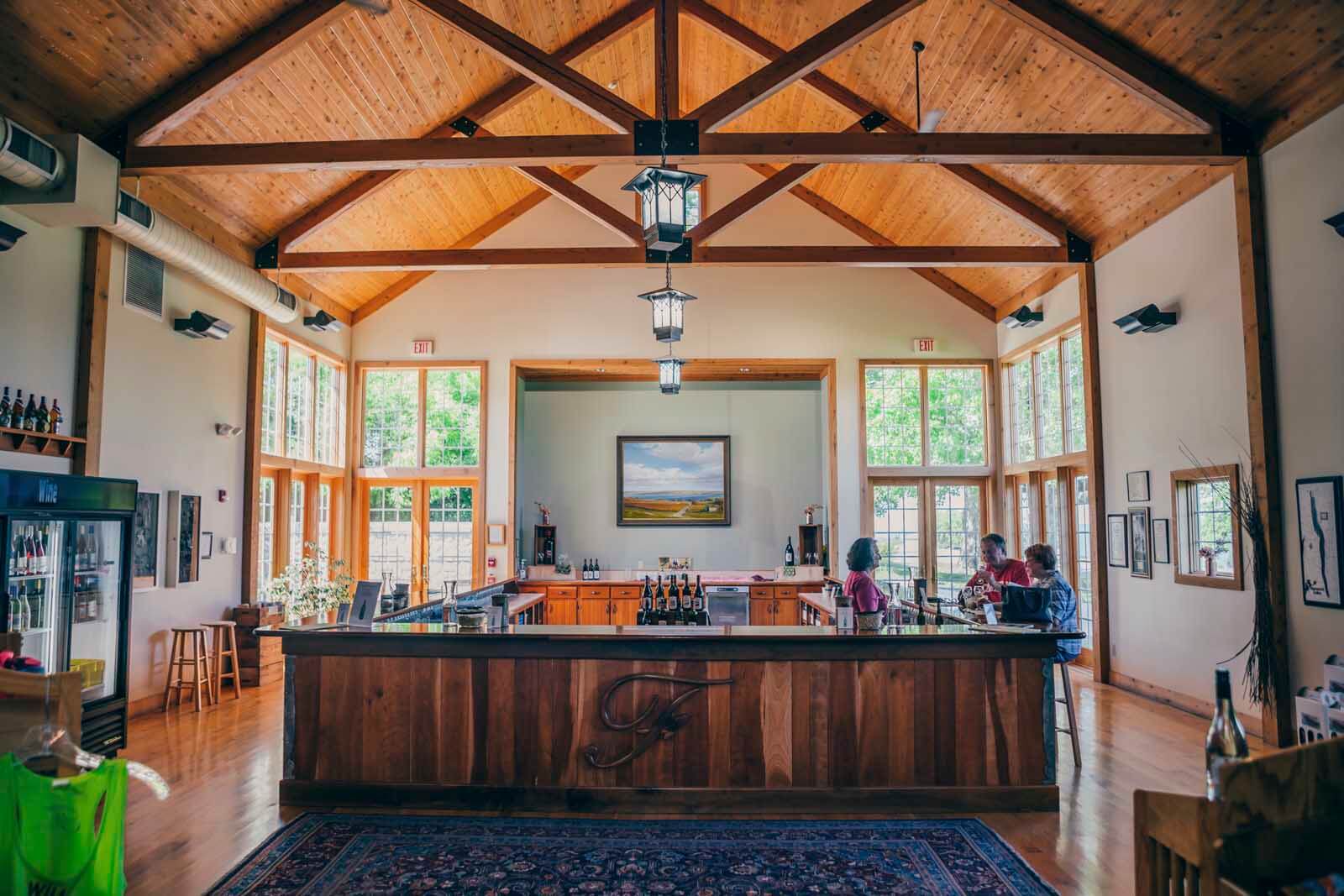 Tasting room at Fulkerson Vineyard on Seneca Wine Trail