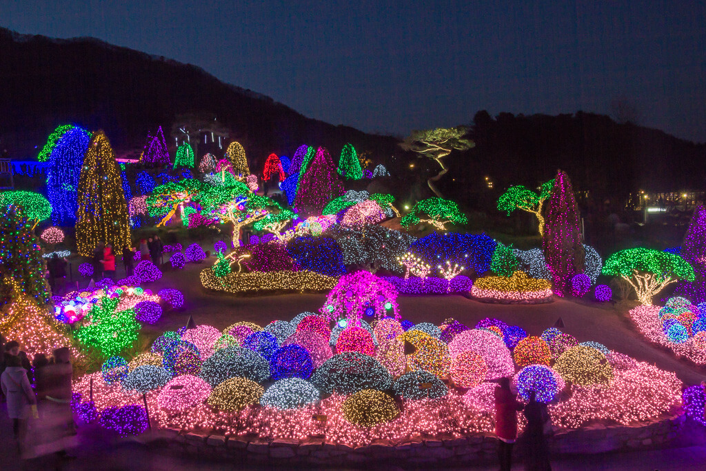 Garden of Morning Calm Lighting Festival in gapyeong gyeonggi-do