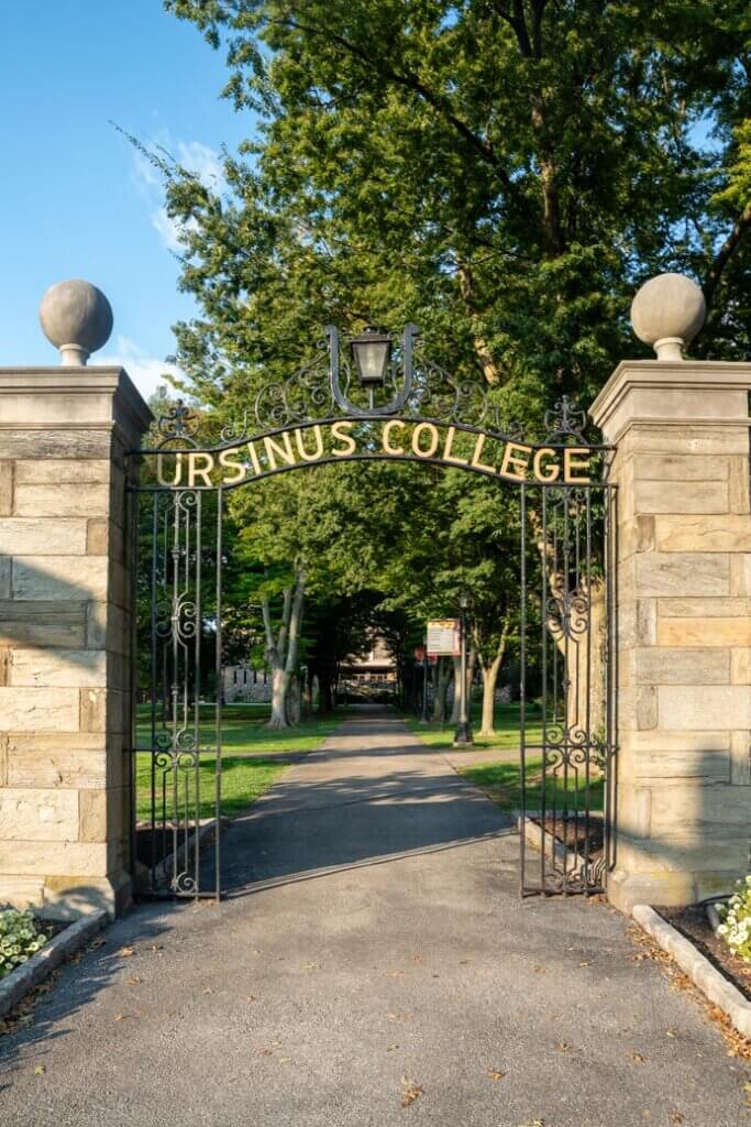 Gate to Ursinus College in Collegeville Pennsylvania