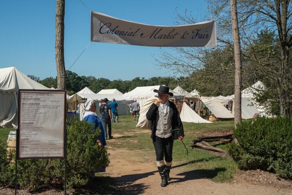 George Washington's Mount Vernon Colonial Market and Fair in Fairfax County Virginia