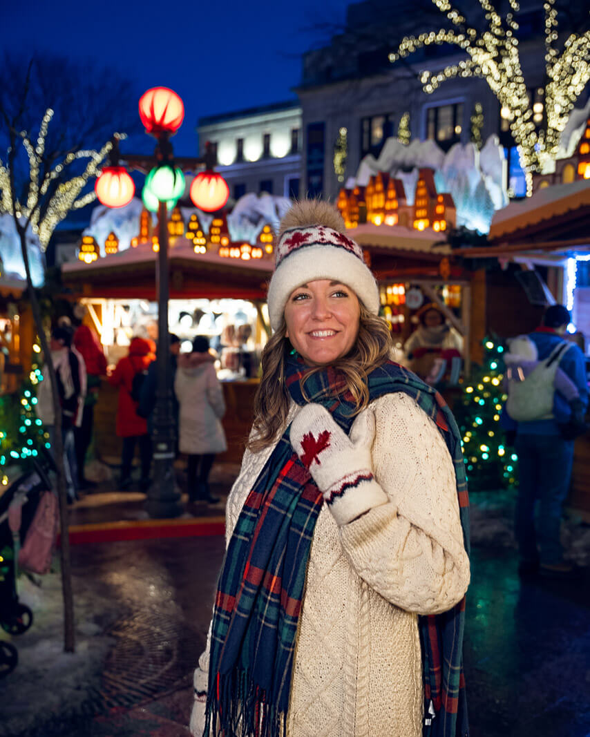Megan Indoe taken aback by the beauty of the German Christmas Market in Quebec City in December