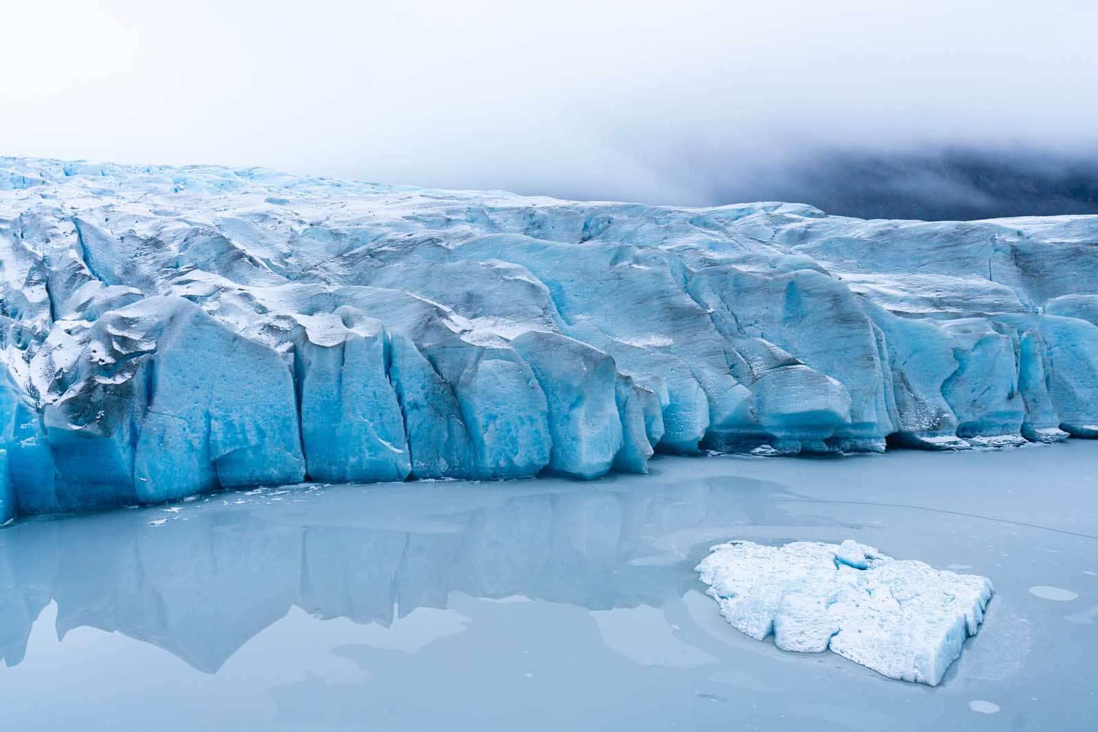 Glacier view from helicopter in Alaska