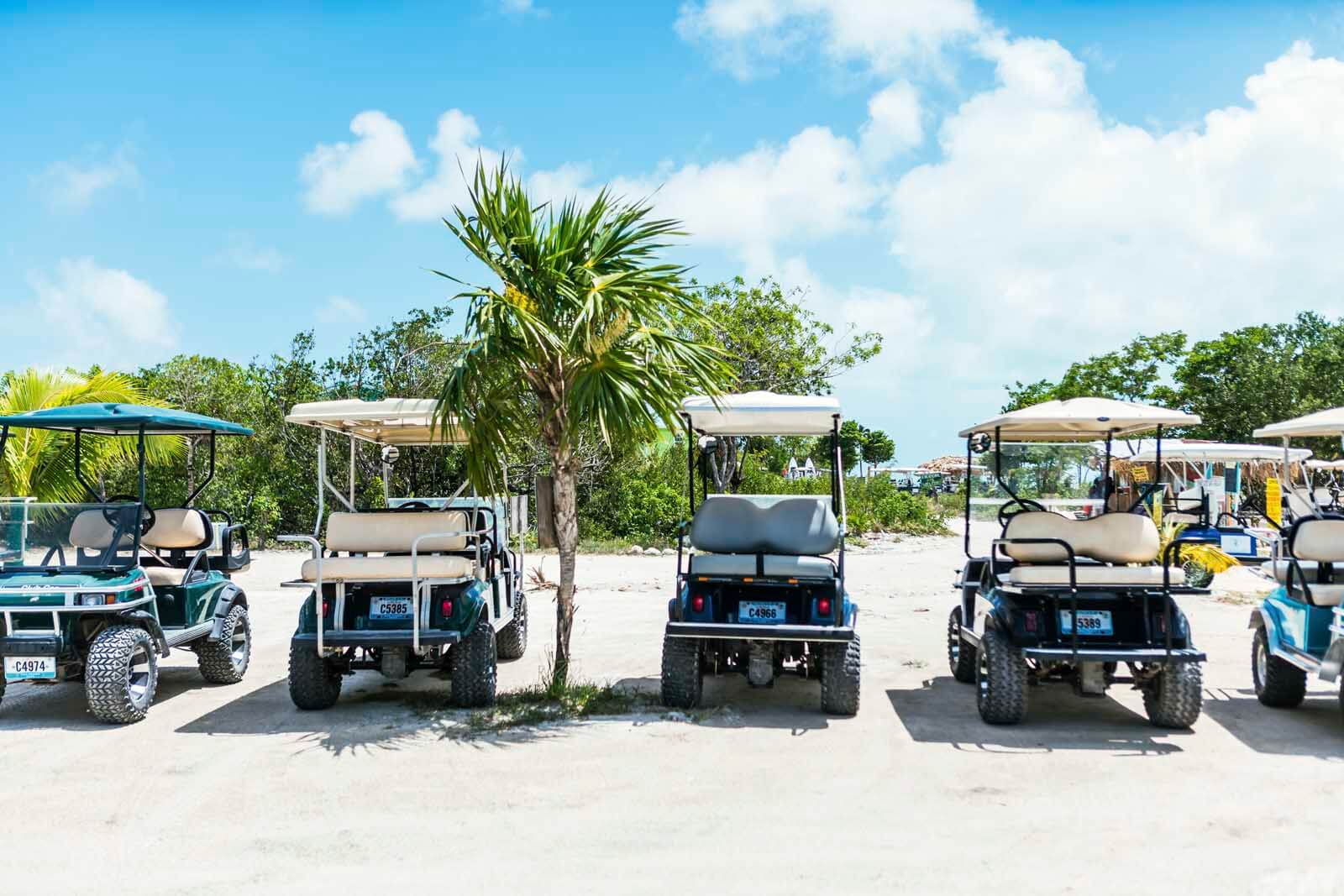 Golf Carts on Ambergris Caye Belize