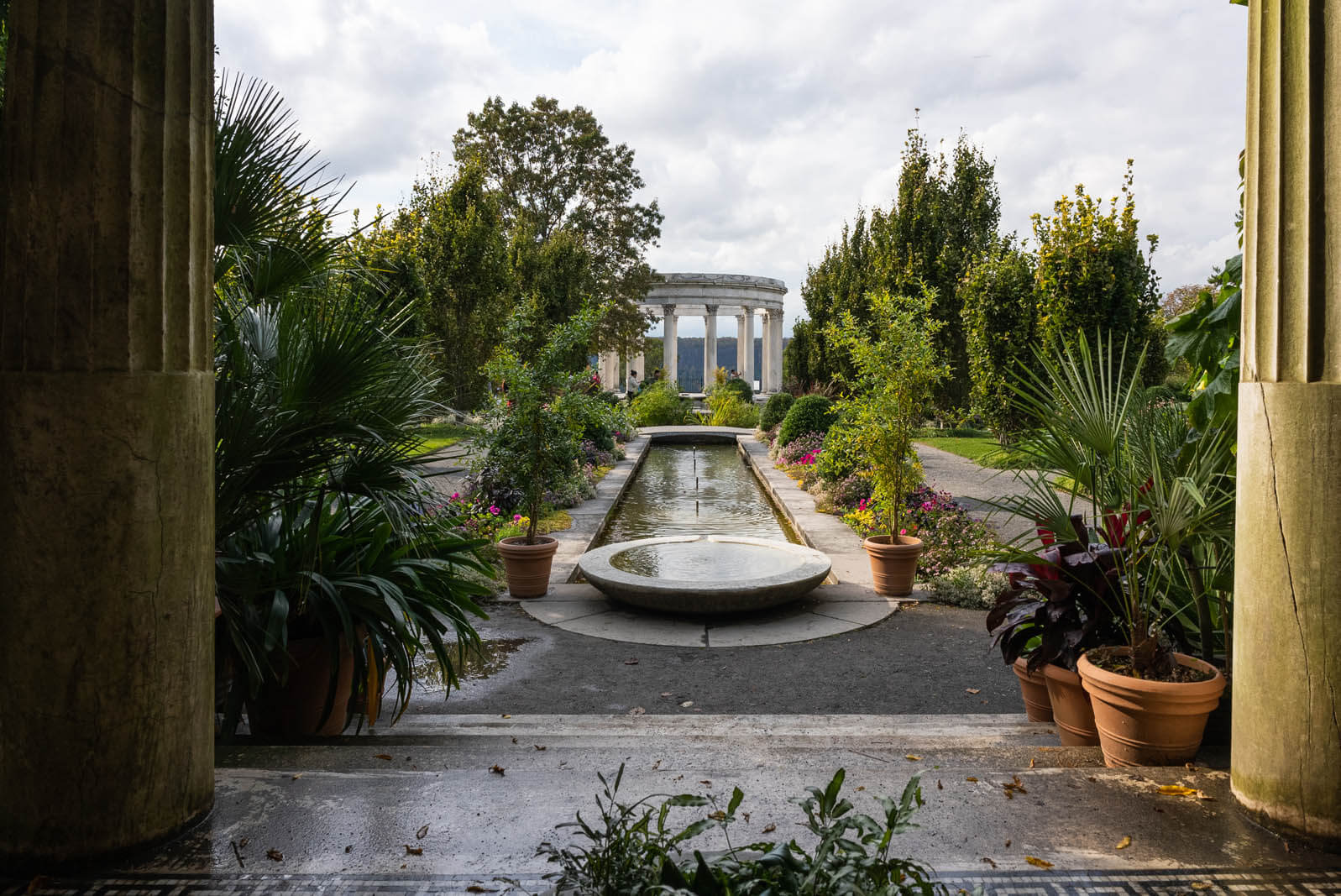 Gorgeous view at Untermyer Gardens Conservancy in Yonkers Westchester County New York