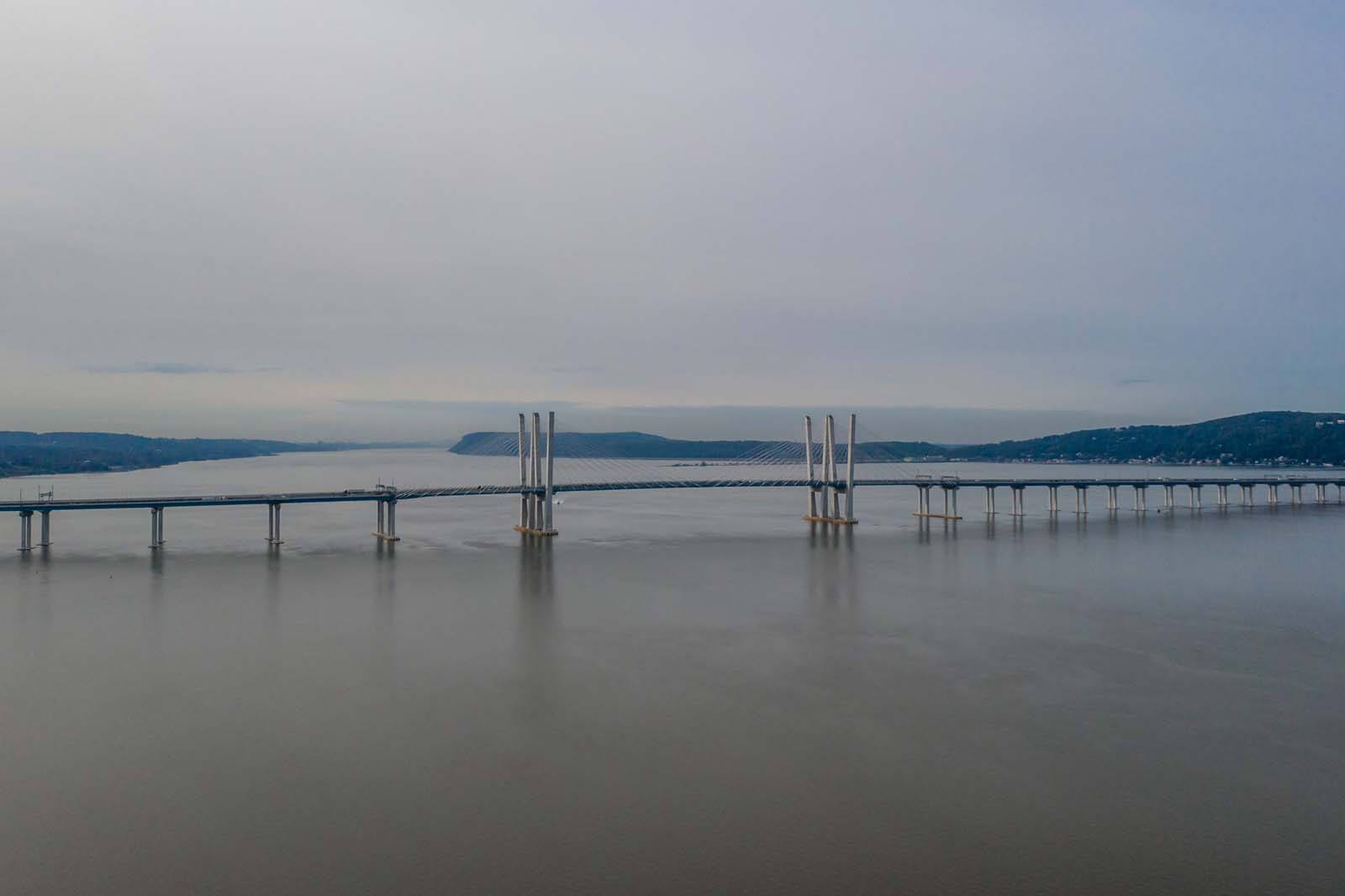 Governor Mario Cuomo Bridge over the Hudson River in Tarrytown NY