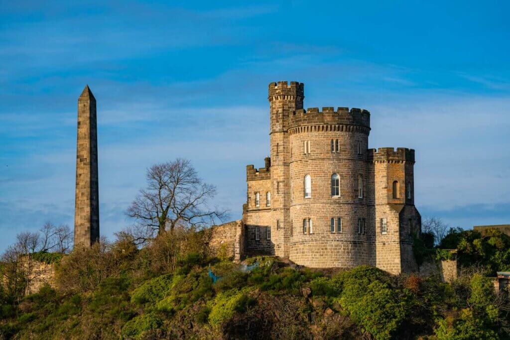 Governors House on Calton Hill in Edinburgh Scotland