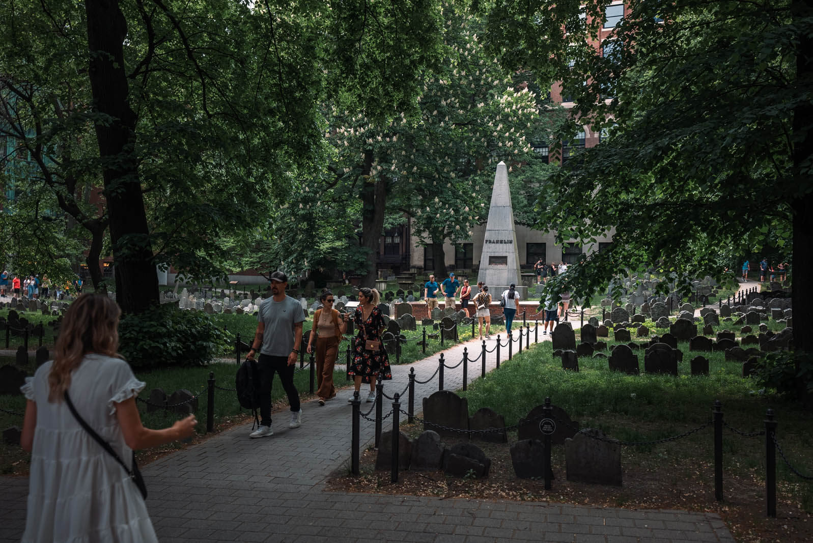 Granary Cemetery in Boston MA along the Freedom Trail