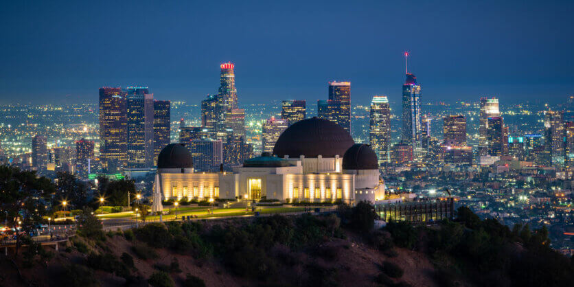 Griffith-Observatory-and-Los-Angeles-at-night