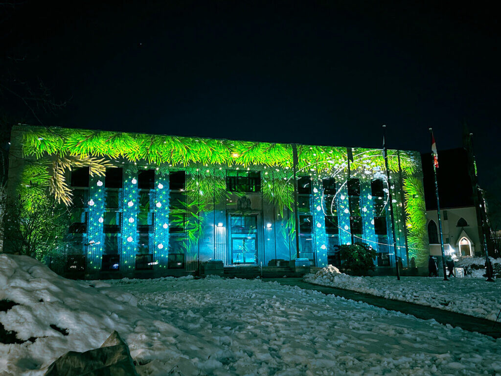 Halifax-Delightful-Downtown-holiday-light-show-projection-on-the-old-public-library