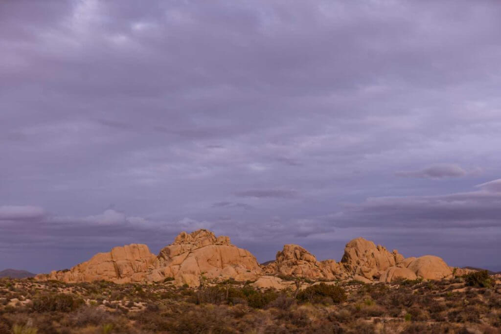 Hall of Horrors from a distance at Joshua Tree