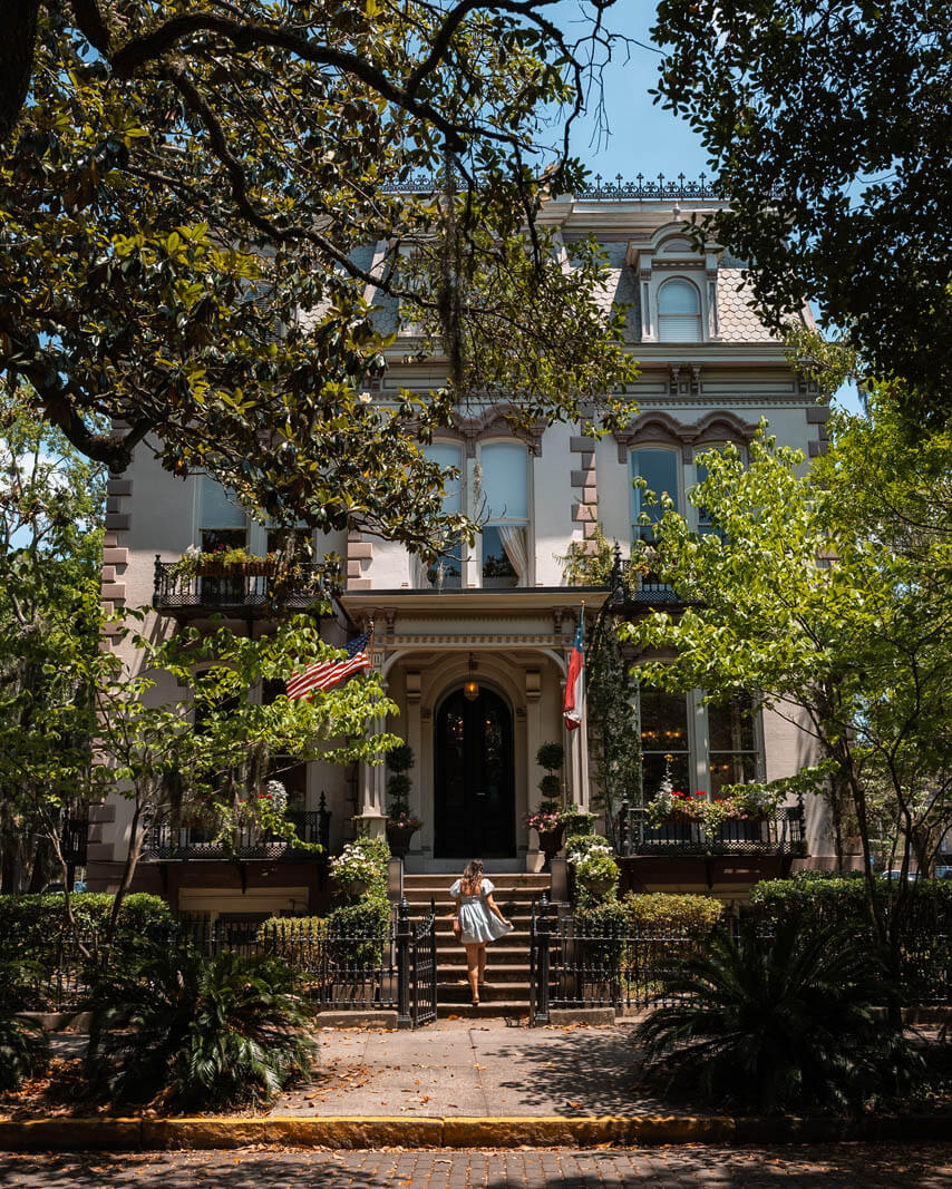 Hamilton Turner Inn on Lafayette Square in Savannah Georgia