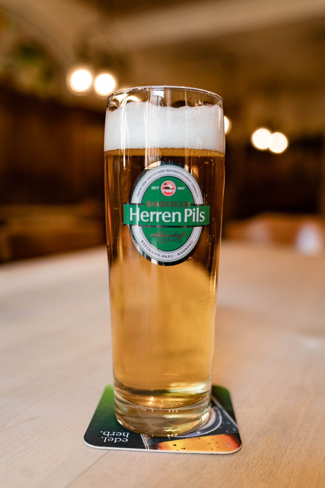 Herren Pils beer from Bamberg Germany