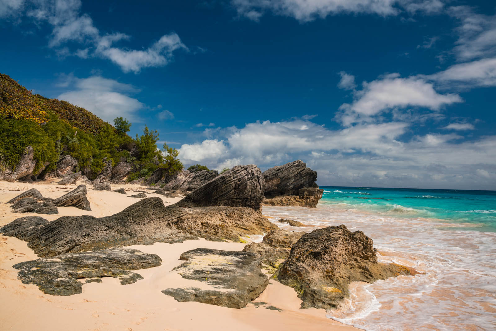 Hidden Beach along South Shore Park in Bermuda