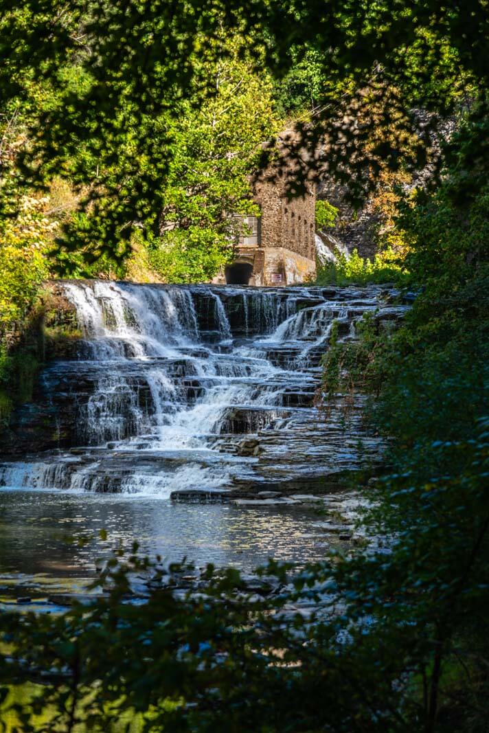 Horseshoe Falls on Fall Creek in Ithaca NY