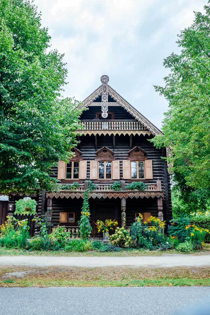 House in the Russian Quarter or Alexandrowka of Potsdam Germany