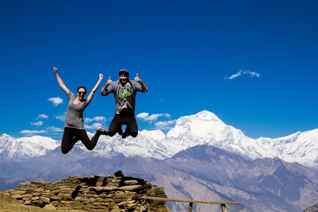 epic view spot from poon hill trek
