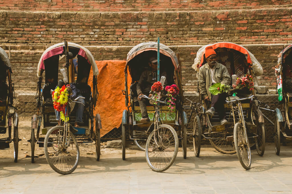 Rickshaw Kathmandu Nepal