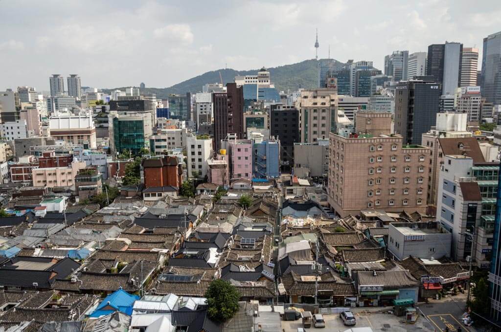 Ikseon Dong Hanok Village from Ibis