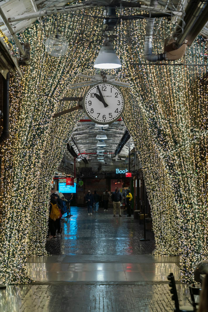 Inside Chelsea Market in NYC