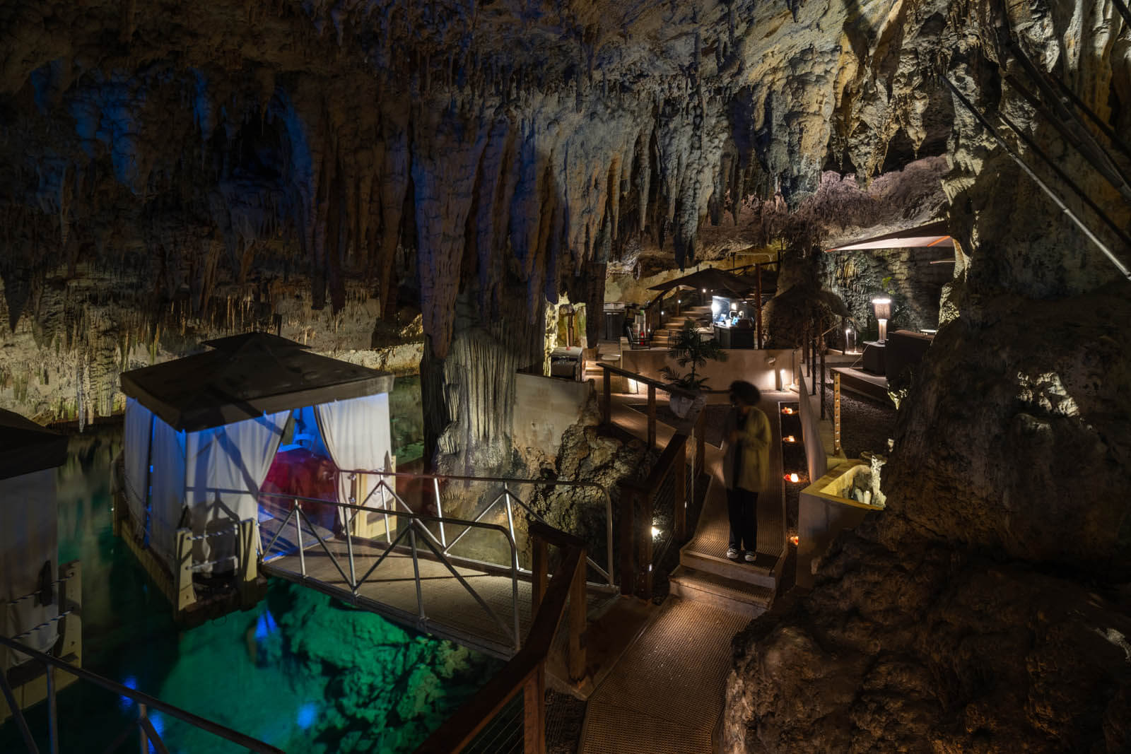 Inside the Grotto Bay Resort Natura Cave Spa in Bermuda