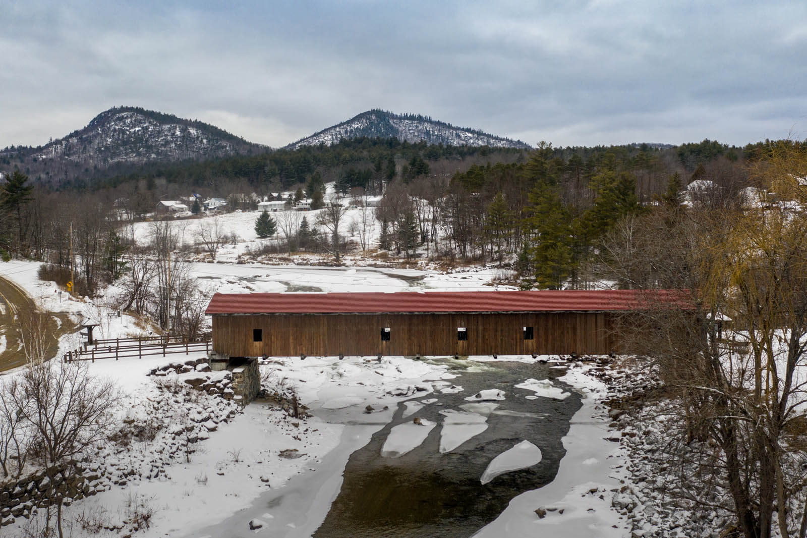 Jay Covered Bridge in Adirondacks New York