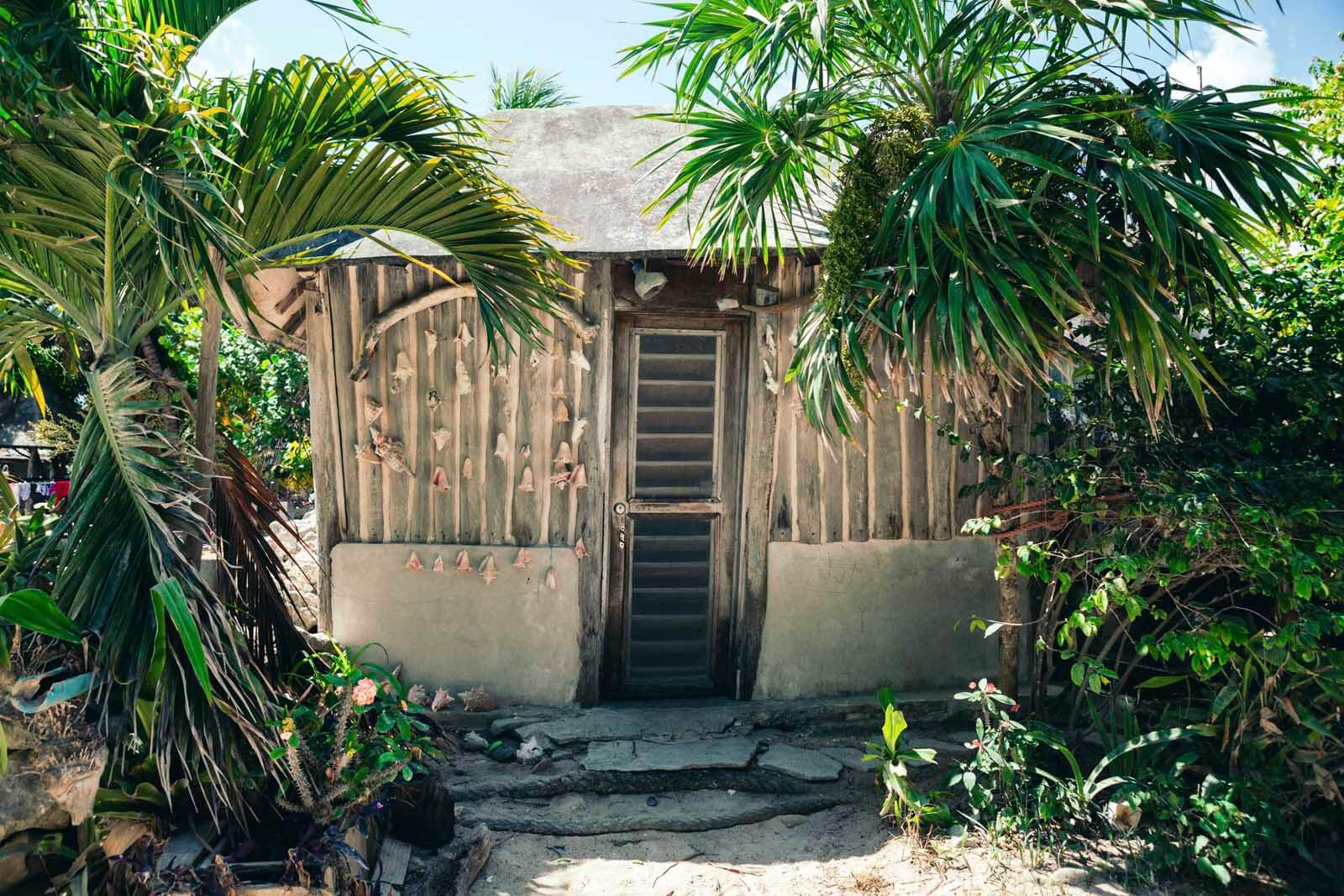 adorable jungle hut in Tulum Mexico
