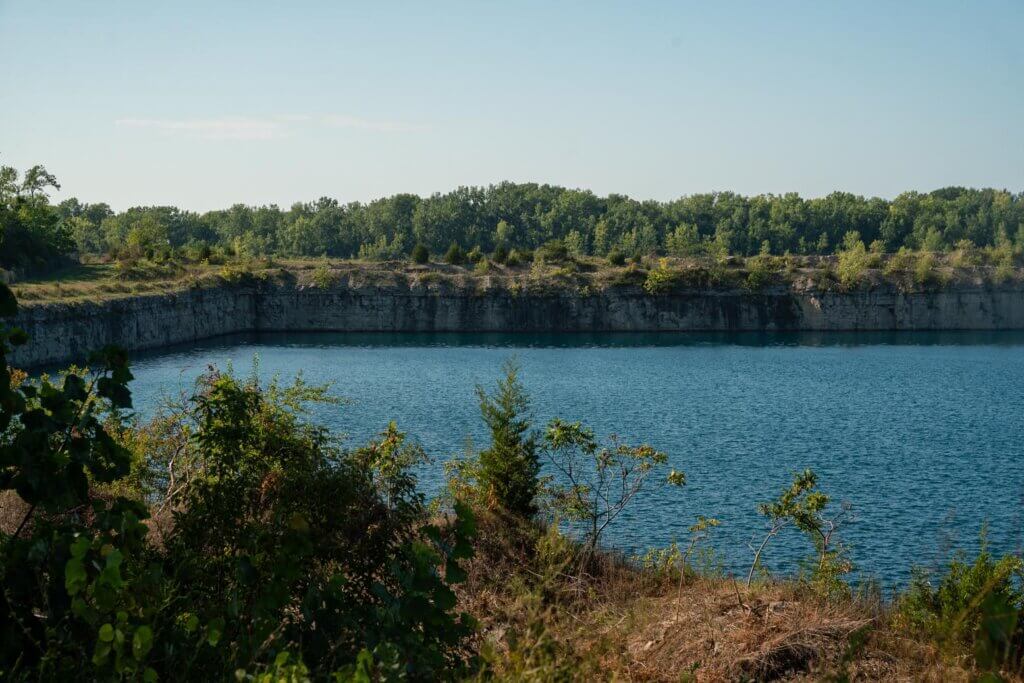 Kelleys Island State Park East Quarry view in Ohio