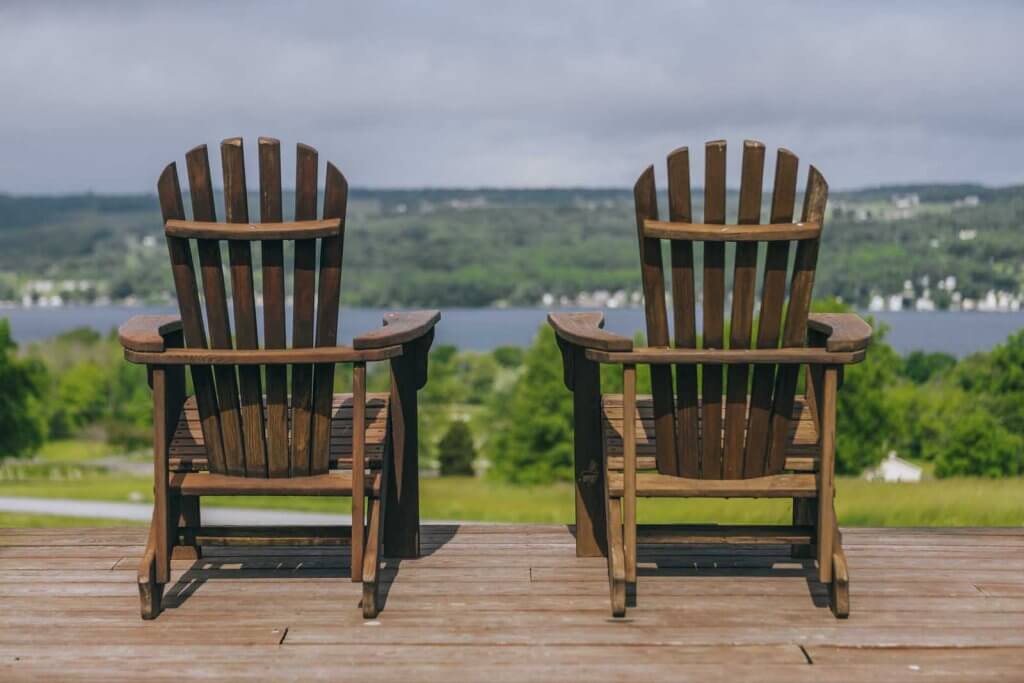 Keuka Spring in Finger Lakes Wine Country view