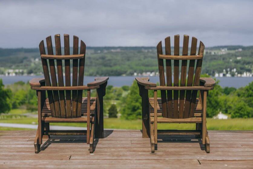 Keuka Spring in Finger Lakes Wine Country view