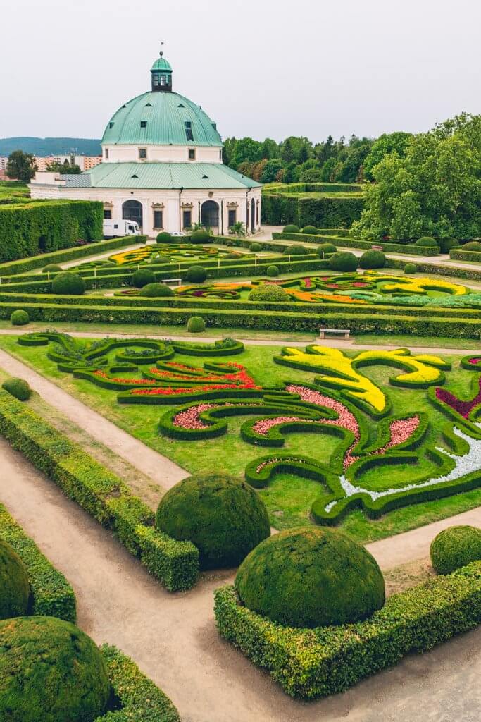 Baroque gardens in Kromeriz Czech Republic