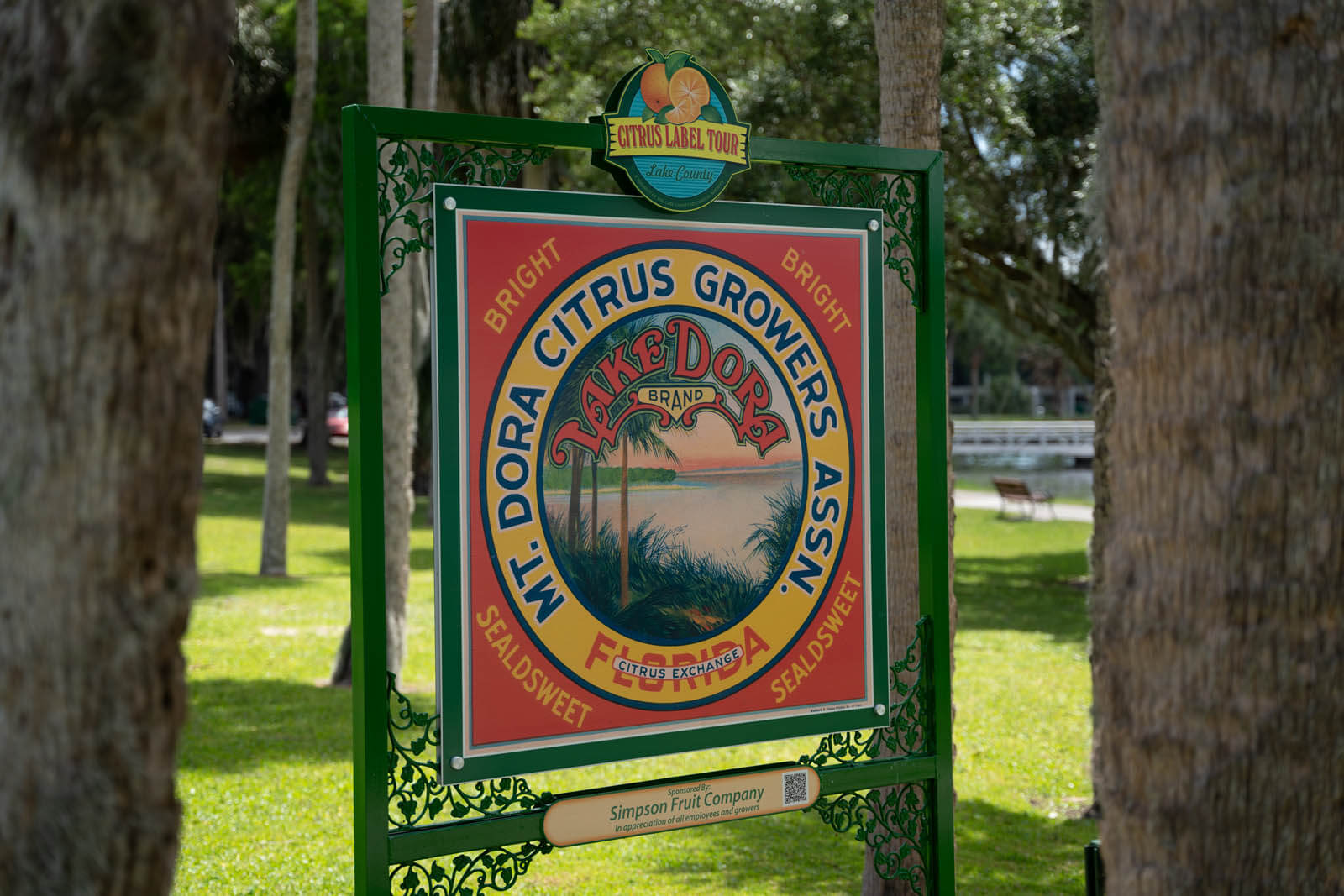 Lake Dora Citrus Label in Mount Dora Lake County Florida