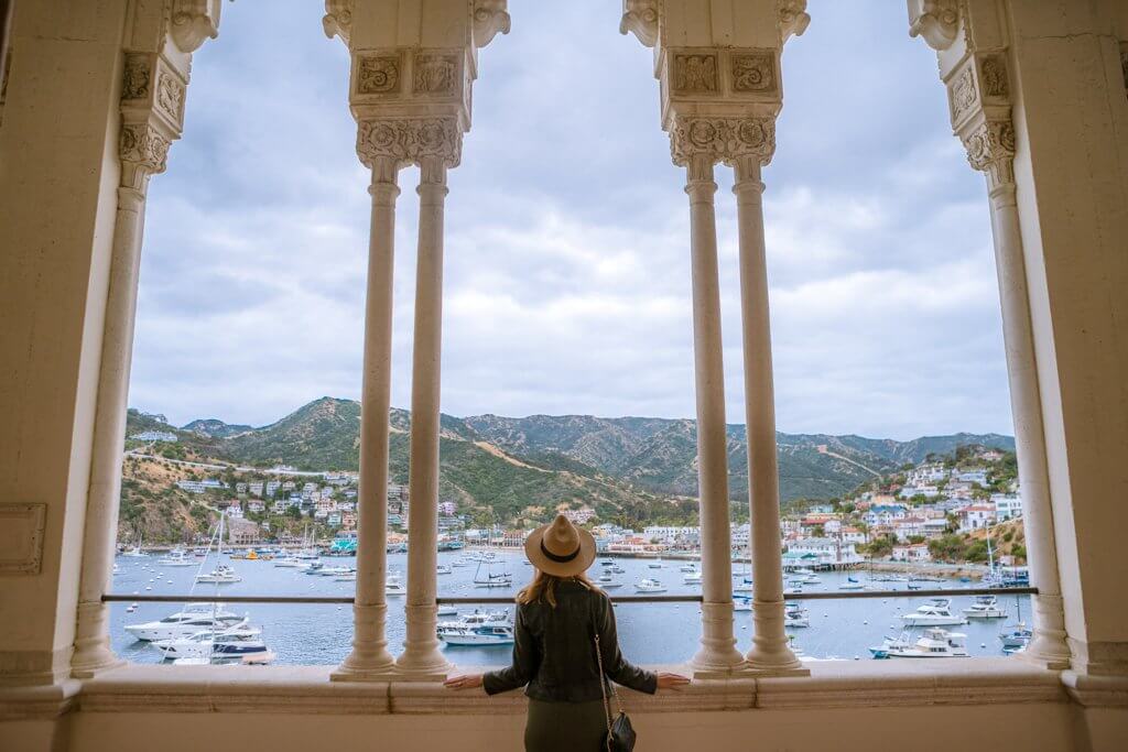 View from Catalina Casino tour on Catalina Island in California